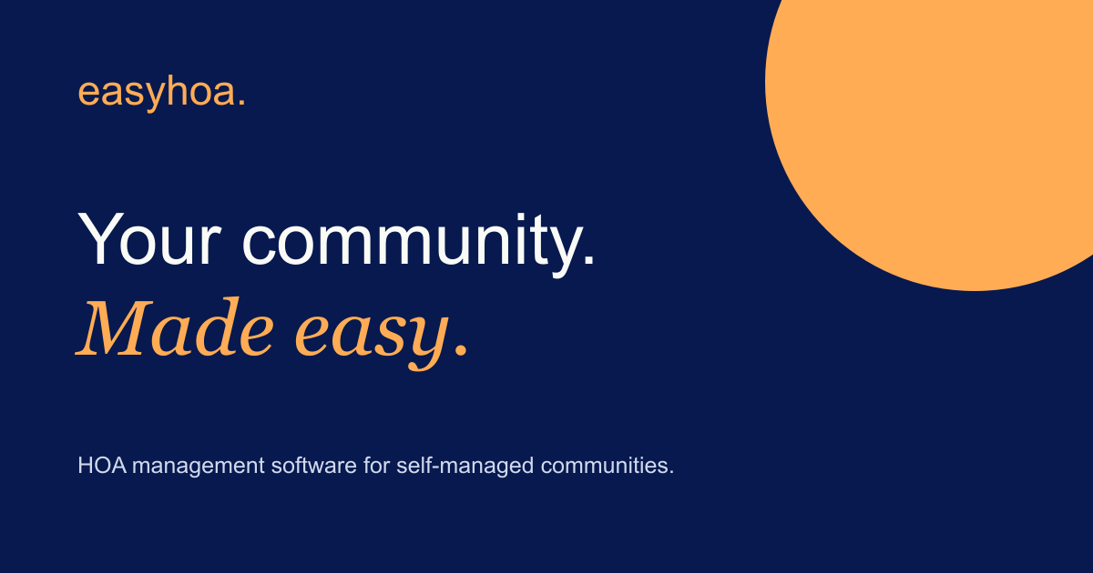 EasyHOA: your community, made easy